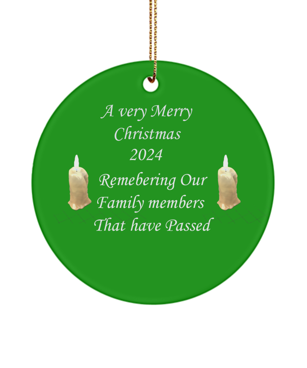 Christmas Ornament Family, Passed Family Ornament, 2024 Christmas Family, Remembering Our Family Passed