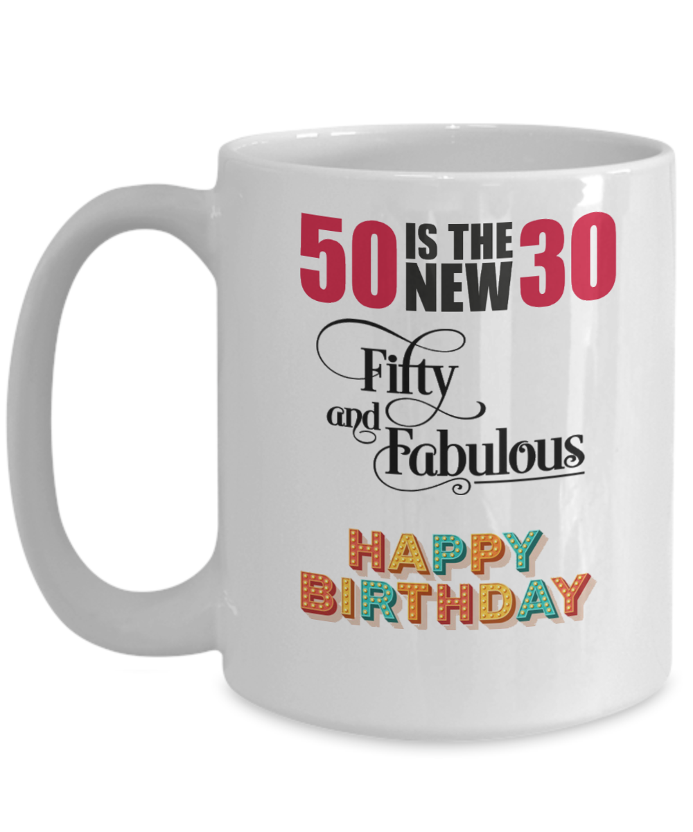 50th,50th Birthday, Happy Birthday 50, 50th Bday for Men or Women, Fabulous 50