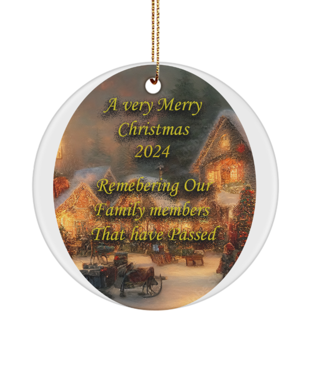 Christmas Ornament Family, Passed Family Ornament, 2024 Christmas Family, Remembering Our Family Passed